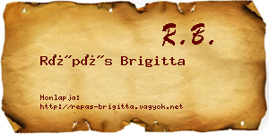 Répás Brigitta névjegykártya